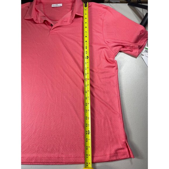 Grand Slam Performance Mens Coral Polo Shirt L 100% Polyester Breathable Fabric - Picture 5 of 12